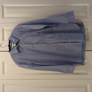H&M Oversized Button Down Shirt, Size XS, Blue